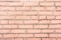 Old pink painted brick wall texture or background. High contrast and resolution image with place for text. Template for design Royalty Free Stock Photo