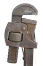 Old pipe wrench Royalty Free Stock Photo