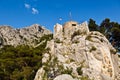 Old Pirate Castle in the Town of Omis Royalty Free Stock Photo