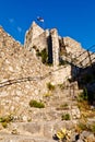 Old Pirate Castle in the Town of Omis Royalty Free Stock Photo