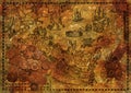 Old Pirate Map With Ancient Coins, Collage