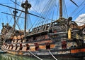 Old pirate ship Royalty Free Stock Photo