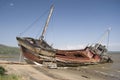 Old Pirate Shipwreck on a Beach Royalty Free Stock Photo