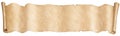 Old pirates map banner scroll isolated