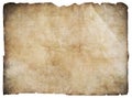 Old pirates' treasure map isolated with clipping path Royalty Free Stock Photo