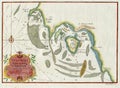 OLD PLAN LA BAYE ET ISLE D`ARGUIM AFRICA MAURITANIA 1747