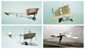 Old planes: air transport collage