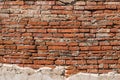 Old plastered brick wall background texture Royalty Free Stock Photo