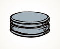 Iron bottle cap. Vector drawing Royalty Free Stock Photo