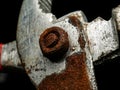 Old pliers Made of rusted steel Royalty Free Stock Photo