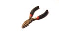 Old pliers on white background Royalty Free Stock Photo