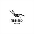 Old plough vintage logo