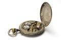 Old pocket watch mechanism Royalty Free Stock Photo