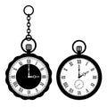 Old pocket watch vector icon Royalty Free Stock Photo