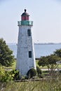 Old Point Comfort Lighthouse, Fort Monroe. 1803. Hampton VA, USA, October 4, 2019. Royalty Free Stock Photo