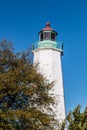 Old Point Comfort lighthouse in Hampton, Virginia Royalty Free Stock Photo