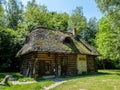 An old Polish cottage house Royalty Free Stock Photo