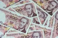 Old polish money background Royalty Free Stock Photo