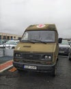 Old Polish small truck Lublin car in military ambulance version parked Royalty Free Stock Photo