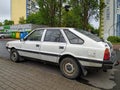 Old classic vintage veteran hatchback car Polonez FSO 1.6 front left side rear view Royalty Free Stock Photo