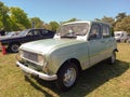 Old popular 1985 Renault 4 GTL short station wagon. Classic economy car in a park. Autoclasica 2022.