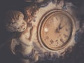 Old porcelain watch Royalty Free Stock Photo