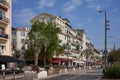 Cannes, France - June 16, 2021 - Quai Saint-Pierre street sunny morning in the Old Port of Cannes