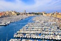 Old Port in the city center of Marseilles, France