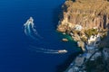 Old Port of Fira, main town Santorini, Greece Royalty Free Stock Photo