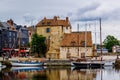 The old port of Honfleur. Normandy, France.