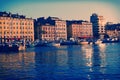 Old port of Marseille on the Sunset Royalty Free Stock Photo