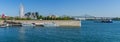 Old-Port of Montreal panoramic view Royalty Free Stock Photo