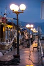 Old port at night. Trogir. Croatia Royalty Free Stock Photo