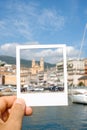 Old Port and Old town of Bastia, France Royalty Free Stock Photo