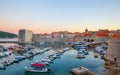 Old port in Dubrovnik Royalty Free Stock Photo