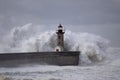 Lighthouse under storm