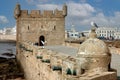 Old portuguese architecture in Essaouira mogador in Morocco