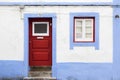 Old Portuguese facade with door and window