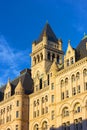 Old Post Office Building in Washington DC at sunset. Royalty Free Stock Photo