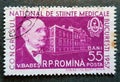 Old postage stamp from Romania circa 1957 shows Victor Babes - National Congress of Medical Sciences