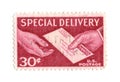 Old postage stamp from USA 30 cent Royalty Free Stock Photo