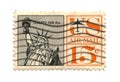 Old postage stamp from USA Liberty Royalty Free Stock Photo