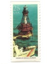 Old postage stamps from USA with Lighthouse