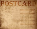 Old postcard Royalty Free Stock Photo