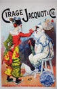 The old poster of circus in the vintage book Les Maitres de L`Affiche, by Roger Marx, 1897