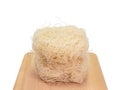 Old pot rice noodles, Taiwanese instant dried thin noodle food with wooden board