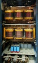 Old Power Electronics cabinet with huge transformers