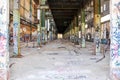 Old Power House Ruins: Steel Beam Perspective