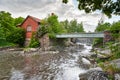 Old power plant in Vanhankaupunginkoski, Helsinki, Finland Royalty Free Stock Photo