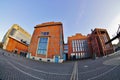 Old power station EC1 in Lodz by fisheye lens - revitalized buildings and machines - EC1 Science and Technology Center